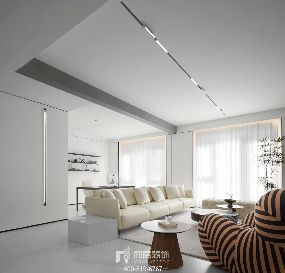 兴创荣墅｜300㎡叠拼别墅设计，「净」与「静」的交织律动-122