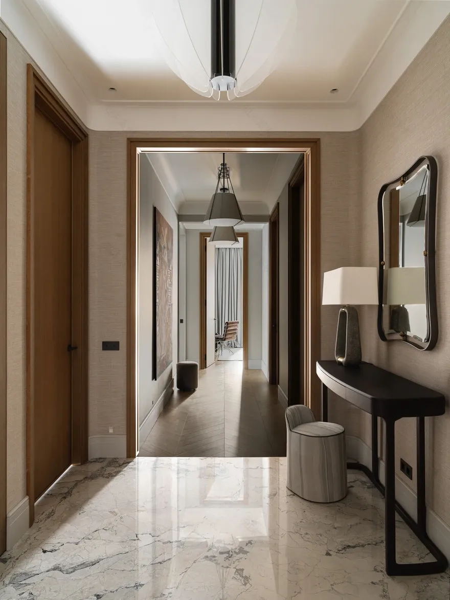 莫斯科哈莫夫尼基151平带弧形墙公寓室内设计丨俄罗斯莫斯科-48