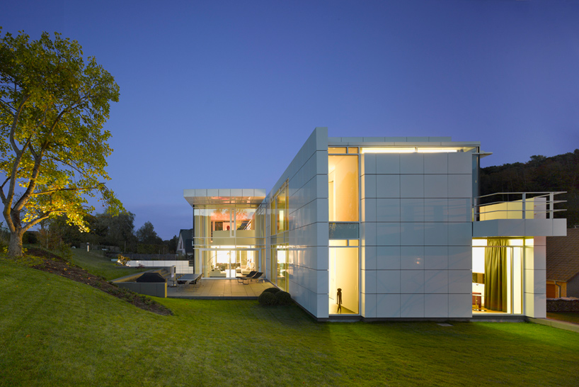 卢森堡 L 型隐居小墅丨richard meier 建筑事务所-0