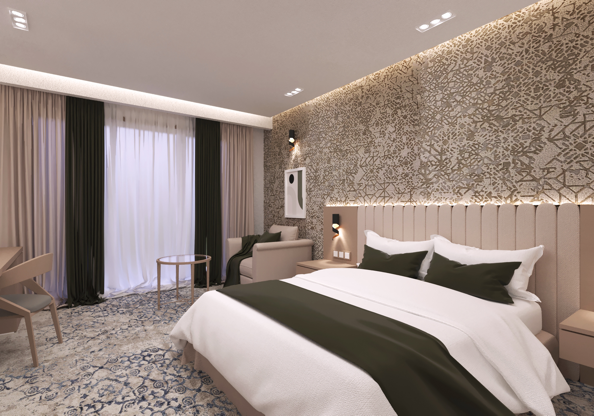 Parsian Esteghlal Int Hotel 房间翻新丨伊朗德黑兰丨AEonic Design-11