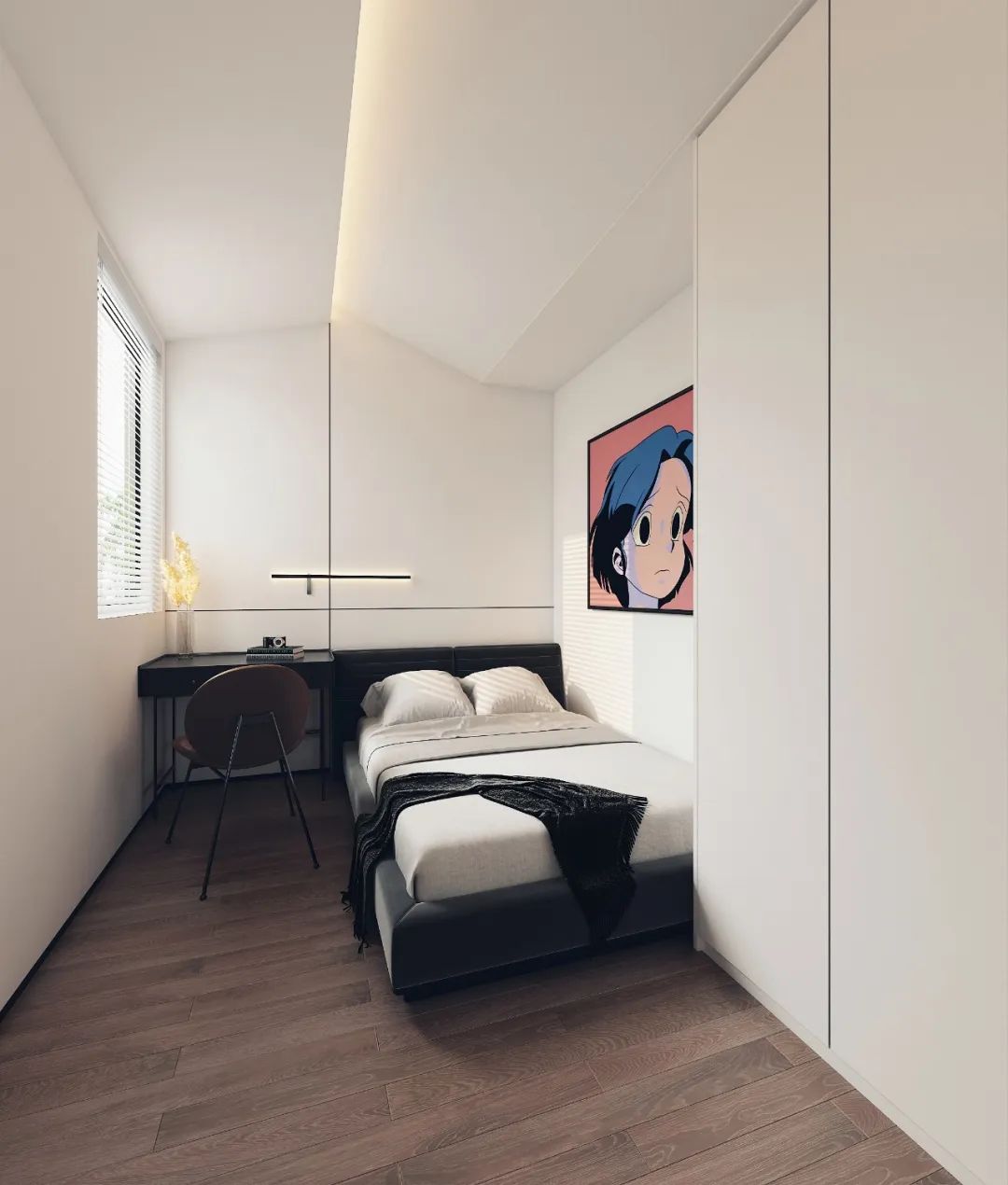 尚城舍影|100㎡简约轻奢三口之家-43