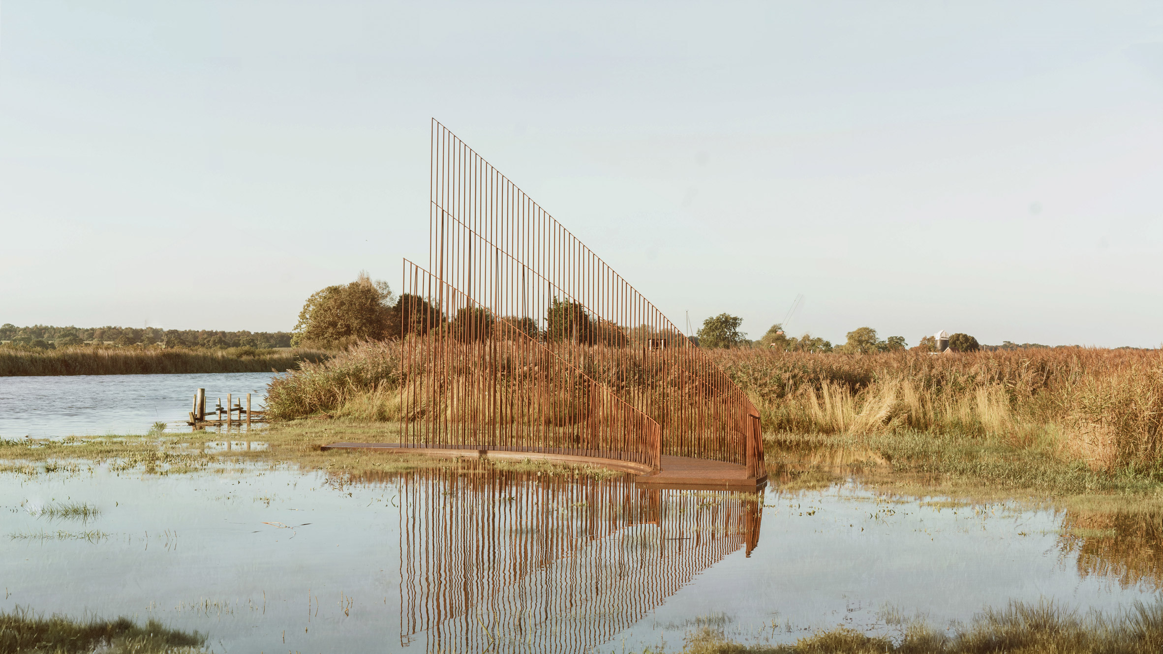 Maetherea Studio uses rusty metal to create Iron Reef in Norfolk-0