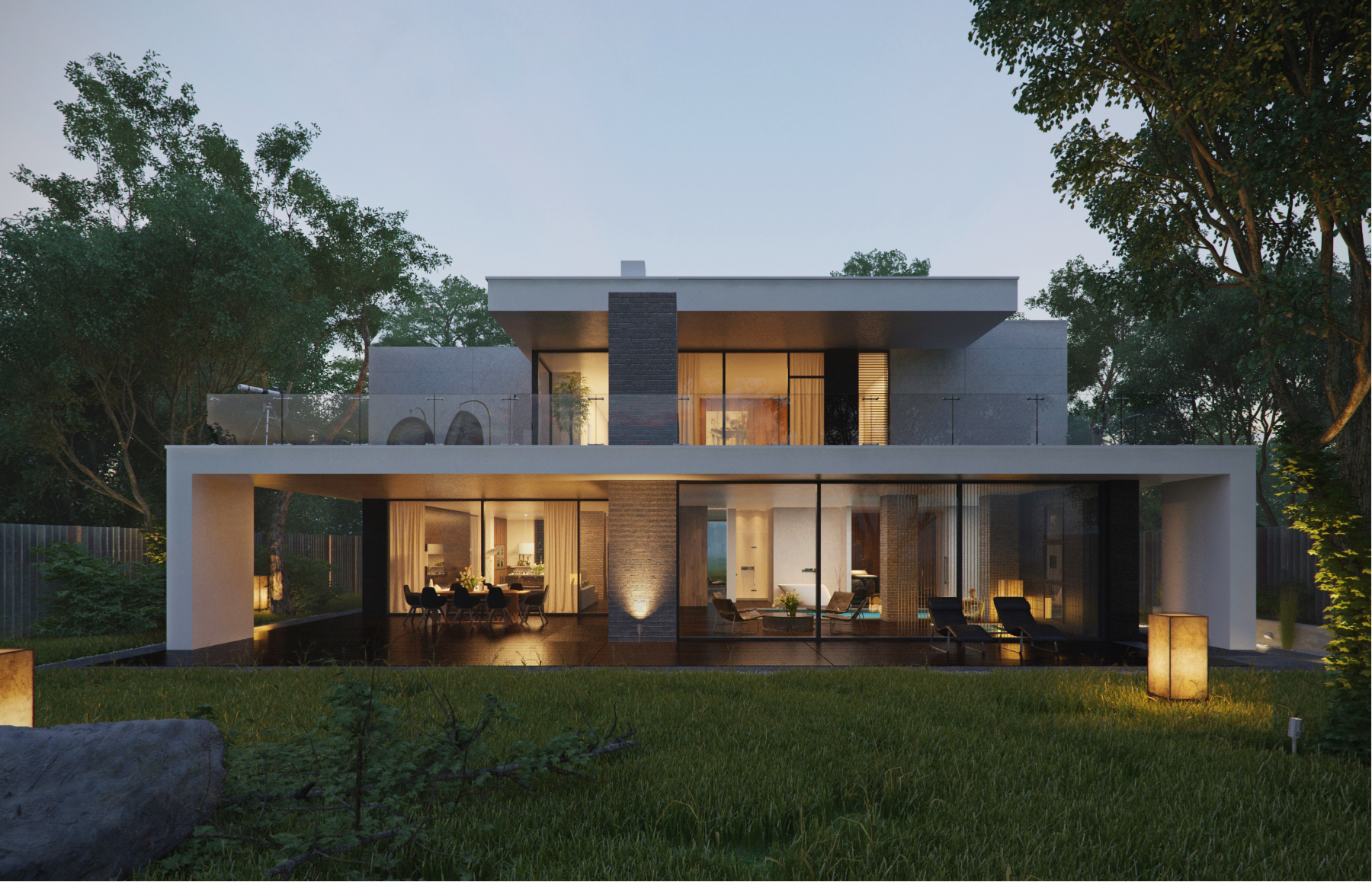 Country house in settlement _Between the forest and the river Alexandra Fedorova-2