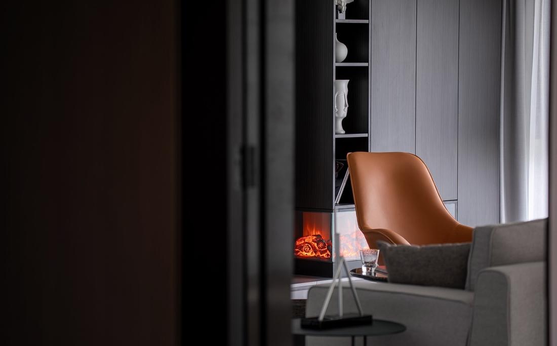 拆墙扩厅，110㎡简约设计师之家-8