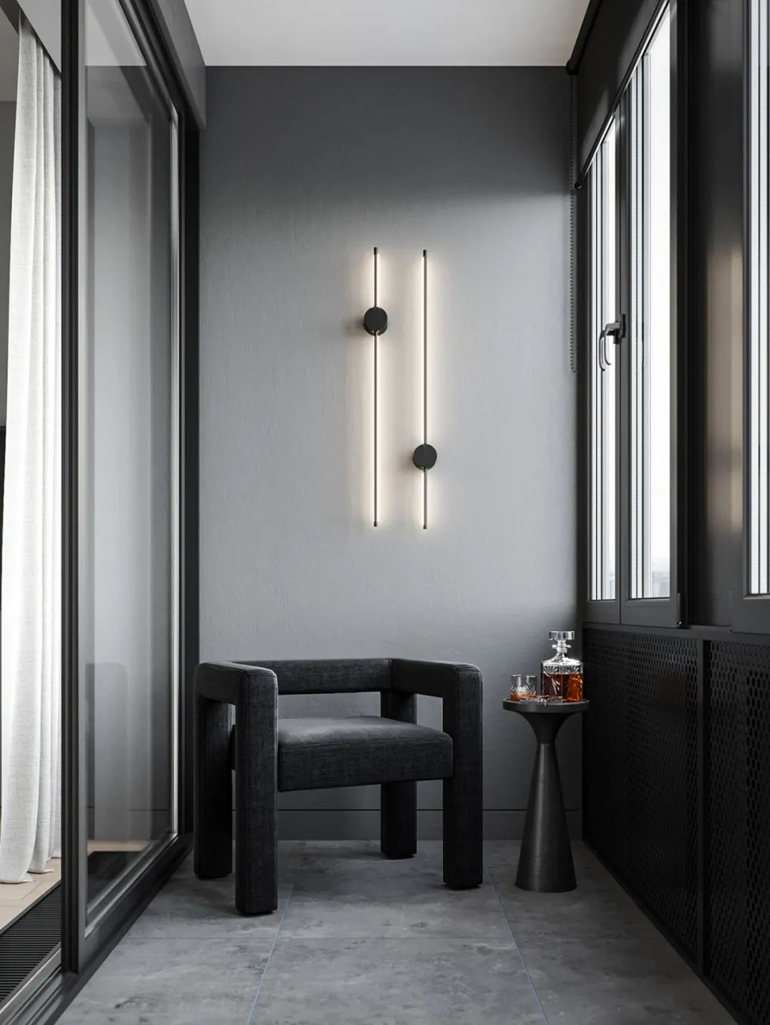 TSAUNYA 工作室现代住宅设计 | 灰木色系蓝色打造精致生活空间-33