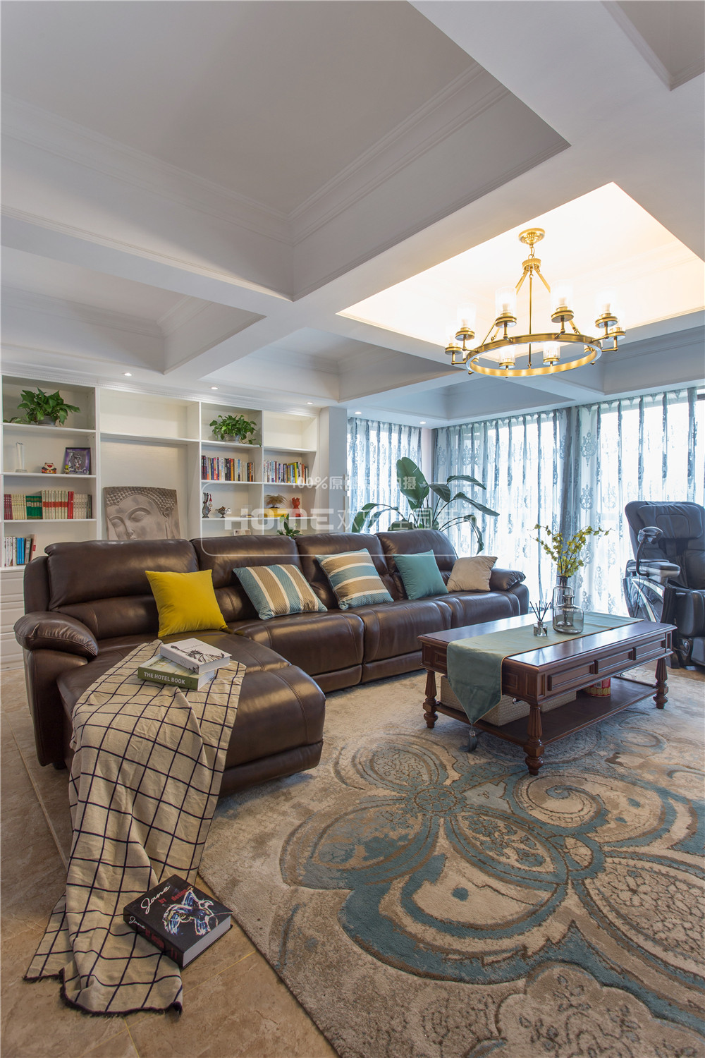 成都观城 220 平简约美式装修，家庭温馨空间设计-29