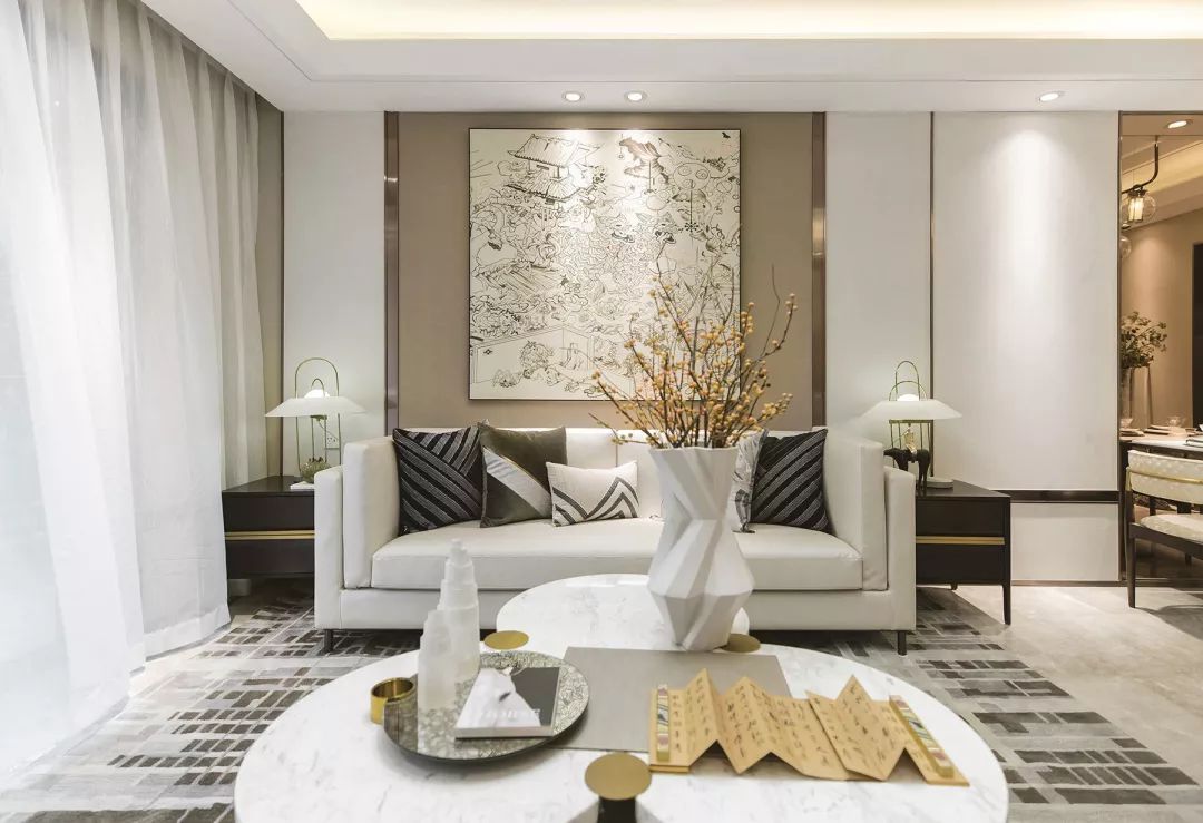 温岭·宝龙广场样板房 | 现代中式家居的静谧隐世空间-3