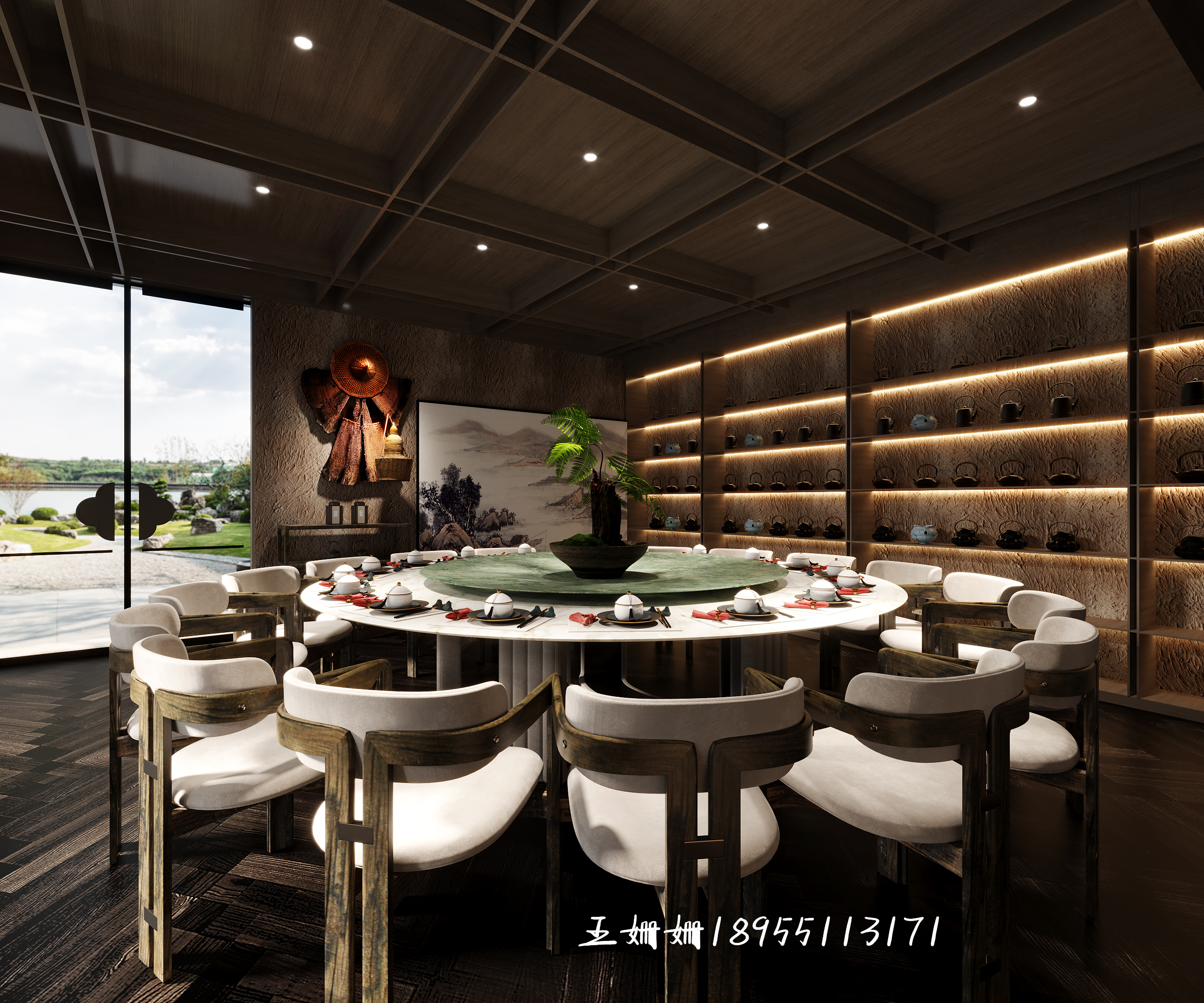  烟溪竹雨，西湖餐饮会所设计-11