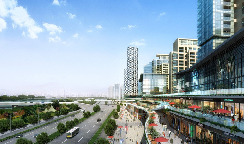 城市中央商务区设计案例效果图2-12