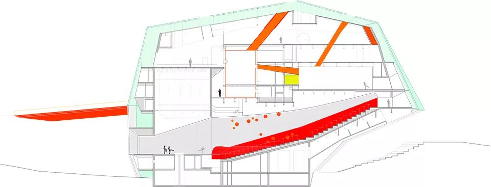 西班牙普拉森西亚礼堂 | 嵌入地下的橙色峡谷明灯-23