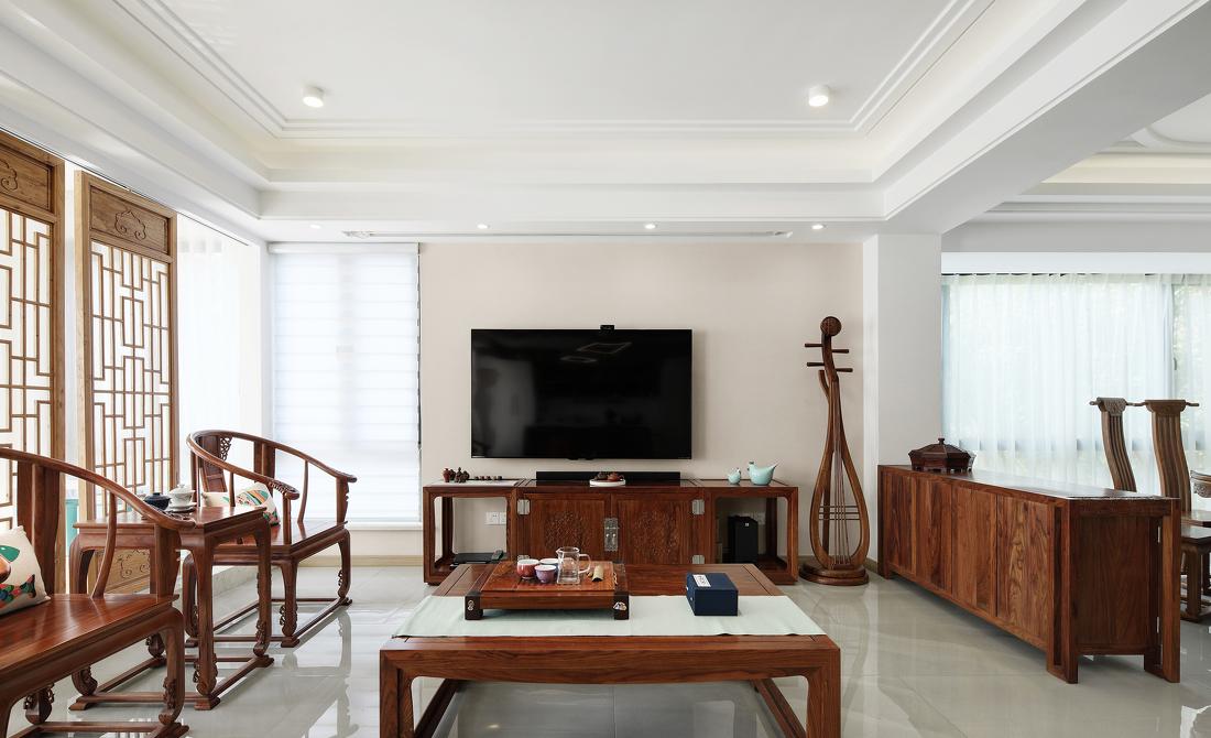 东方美居设计 · 别墅 · 新中式 + 简约 + 禅意 DS 风 · 浦江华侨城-6