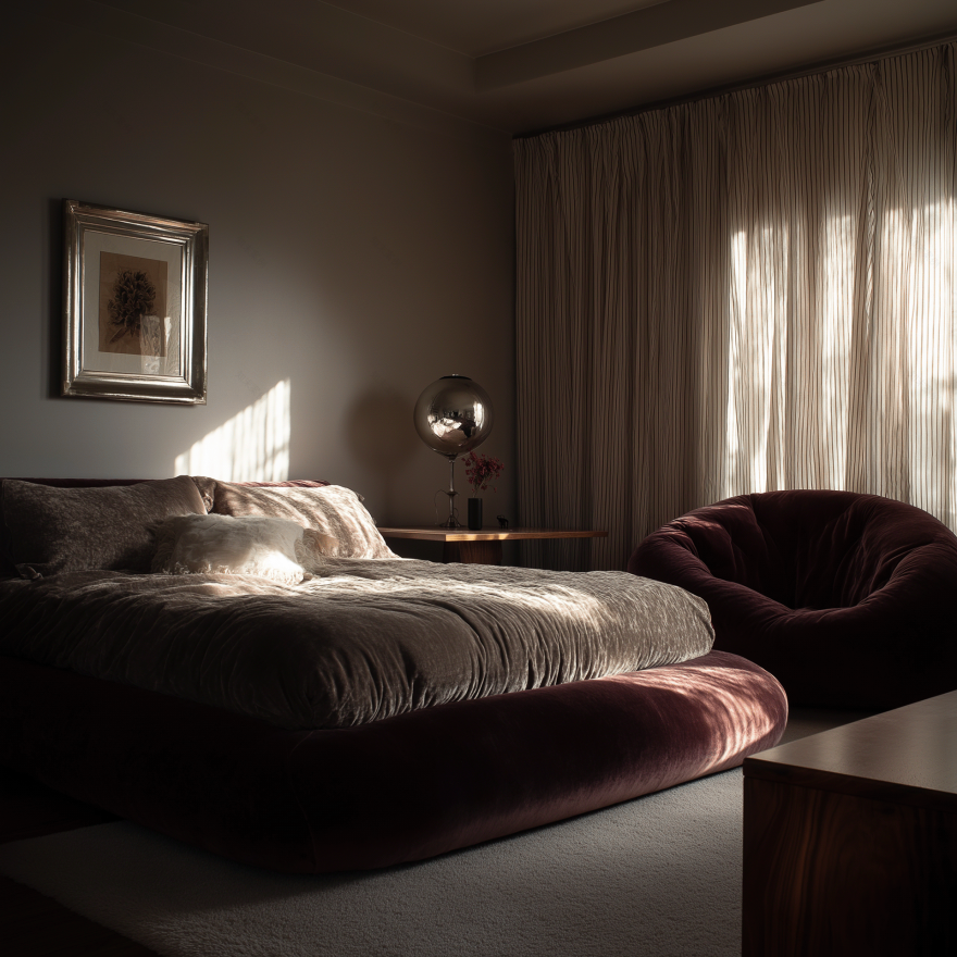 银色与勃艮第红色内饰概念-8