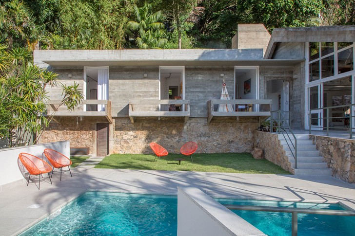 巴西里约现代家庭别墅设计-3