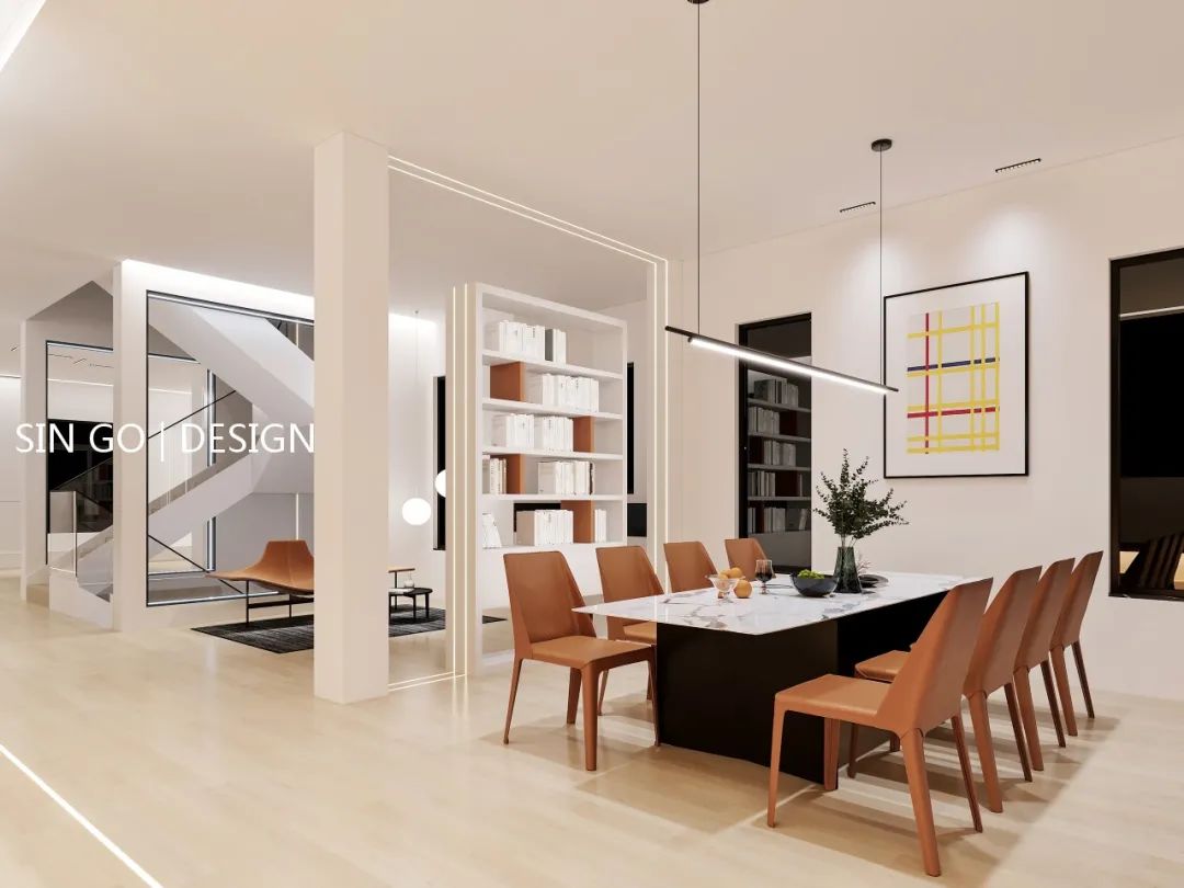 上海揽海高尔夫 540㎡极简别墅,演绎古典与现代的融合-26