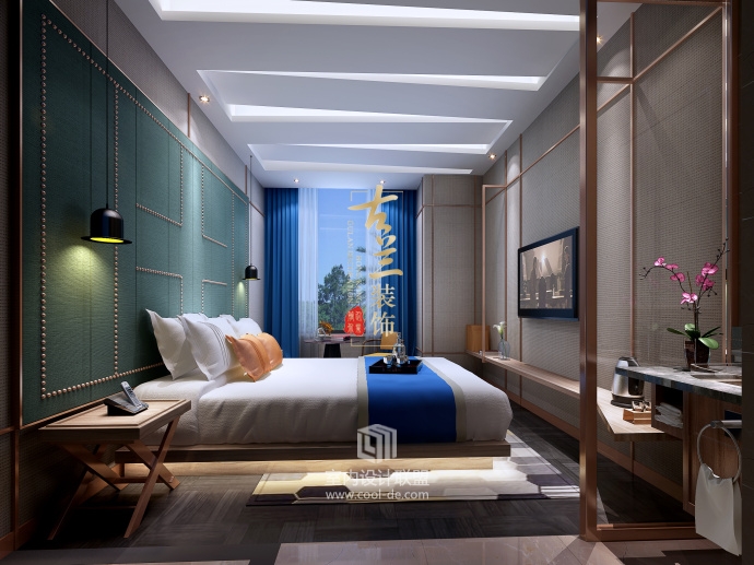 松桃精品商务酒店——广元酒店装修设计-7