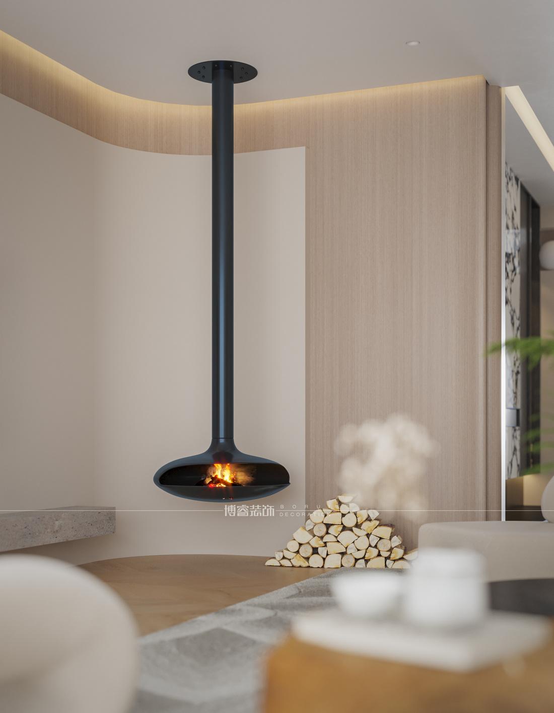 极简奶油私宅设计丨中国广州丨博睿设计-2