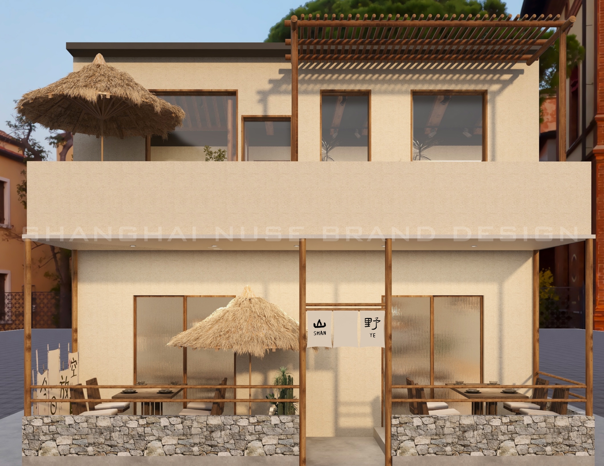 治愈系乡野烤肉空间丨木村空间设计有限公司-2