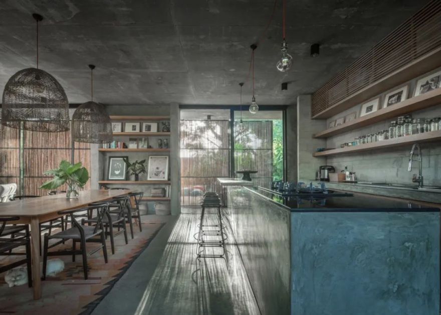 印度尼西亚 800㎡私密住宅,绿色景观中的混凝土盒子-26