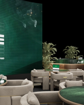 IGB Expo stand design for Creed Roomz (Soft Construct)