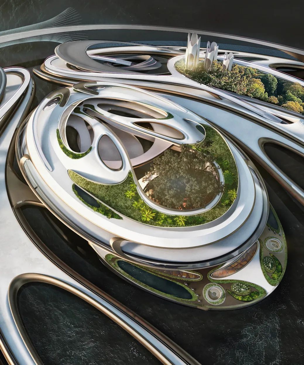 DOM WORLD · 虚拟世界中的绿色森林住宅丨Miroslav Naskov-1