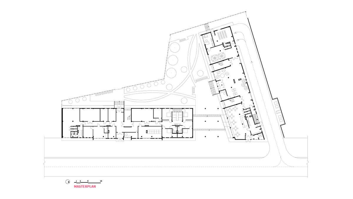 古老校园旁的现代学生公寓-12