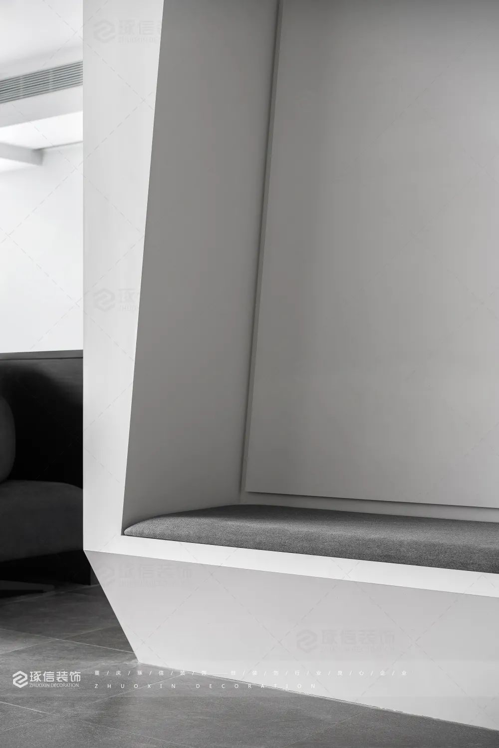 绿地樱园现代极简风住宅设计丨中国重庆丨重庆琢信装饰有限公司-28