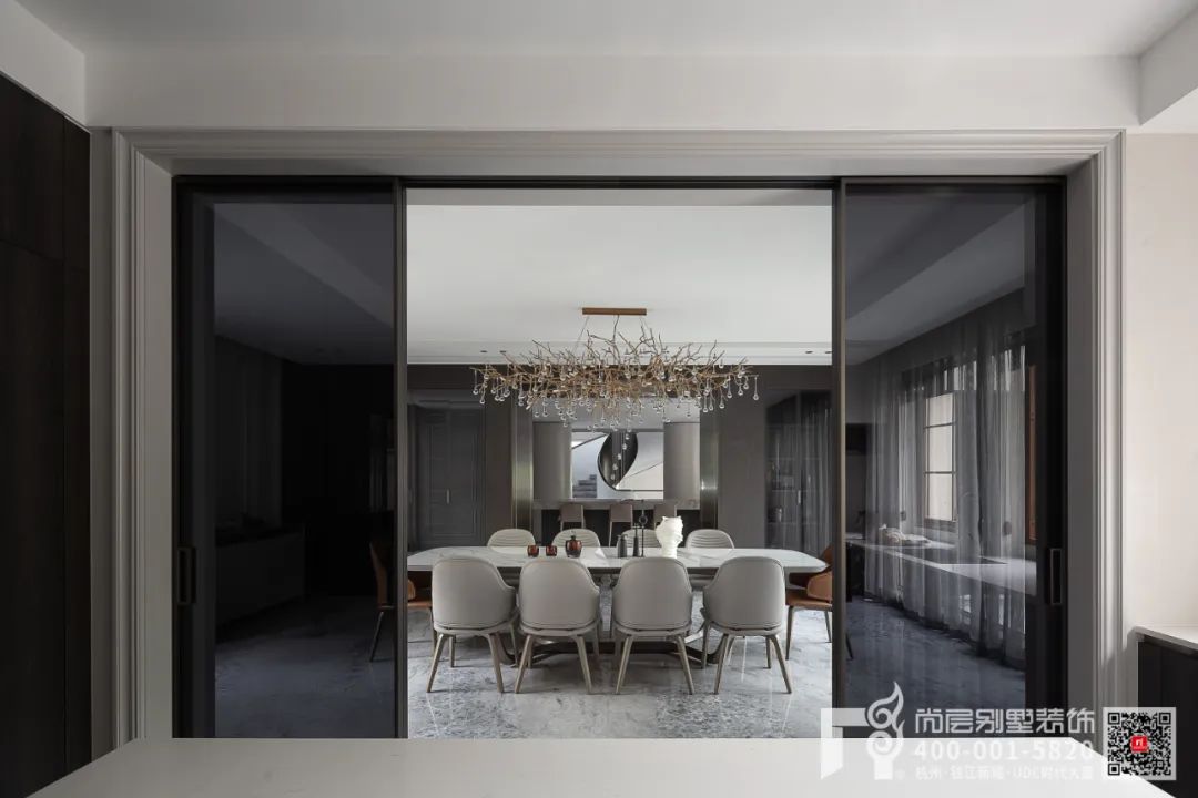 杭州香格里拉现代轻法大宅丨中国杭州丨杭州尚层装饰-35