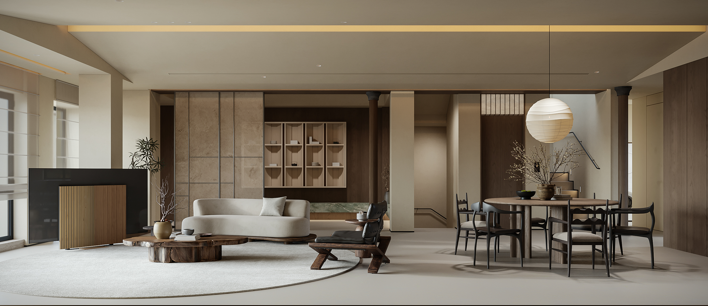 现代混搭风格效果图表现-4