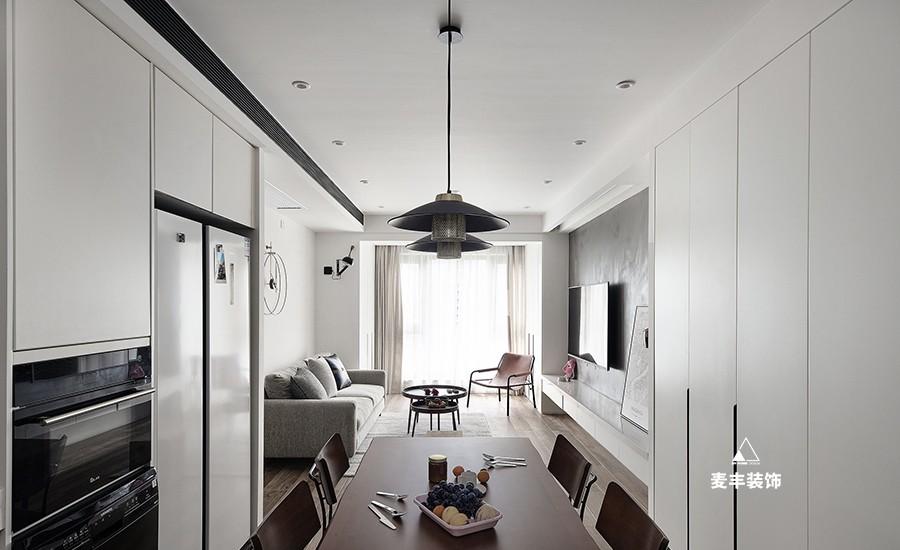 现代极简 90㎡家居,自然与工业的完美碰撞-12