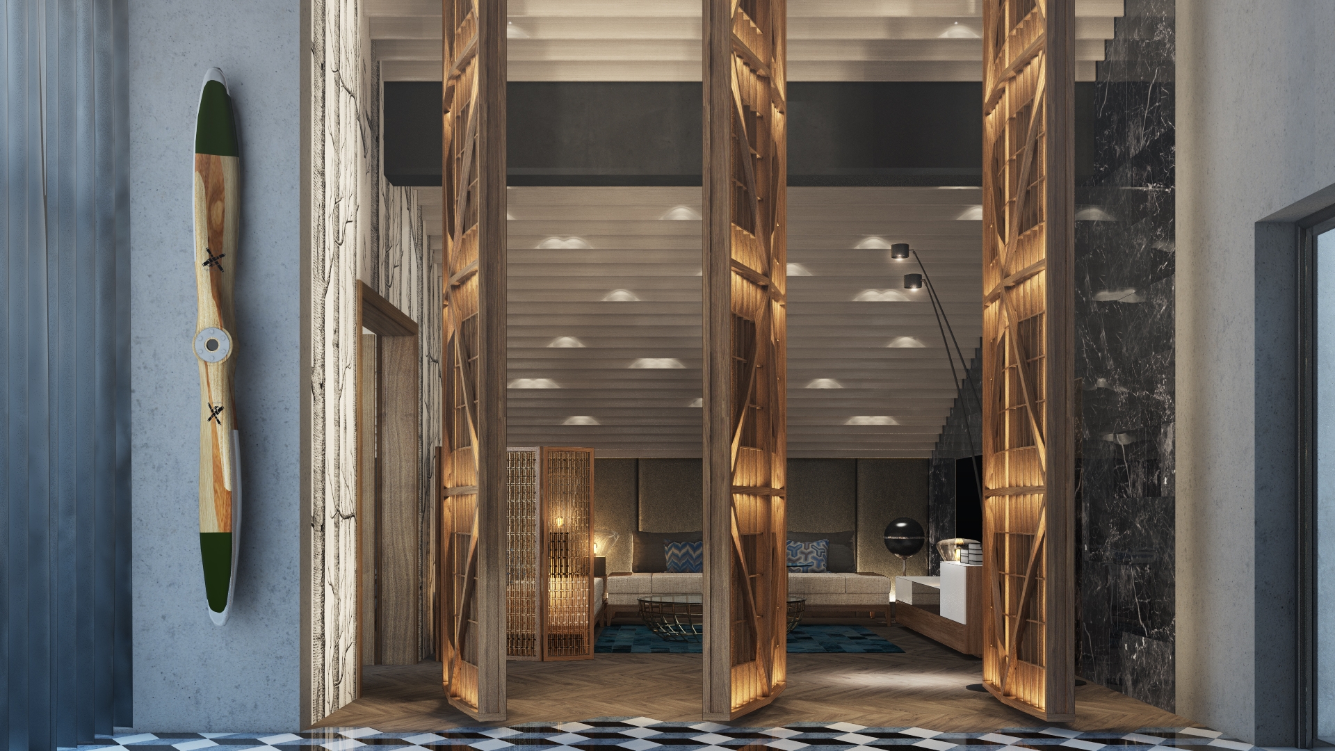 PANACOM 室内设计项目 | 豪华公寓的现代极简风格-8