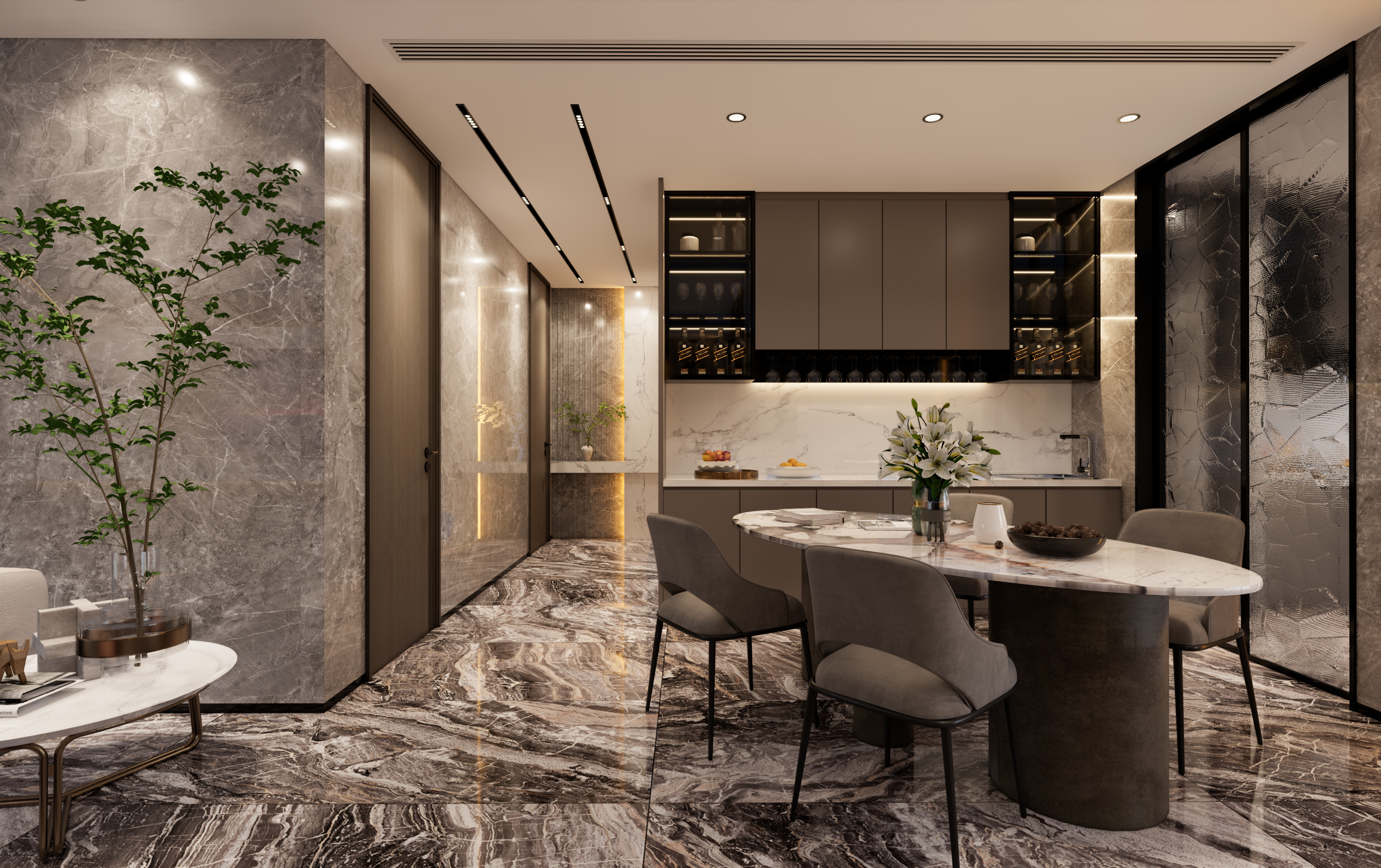 现代无主灯客厅设计-9