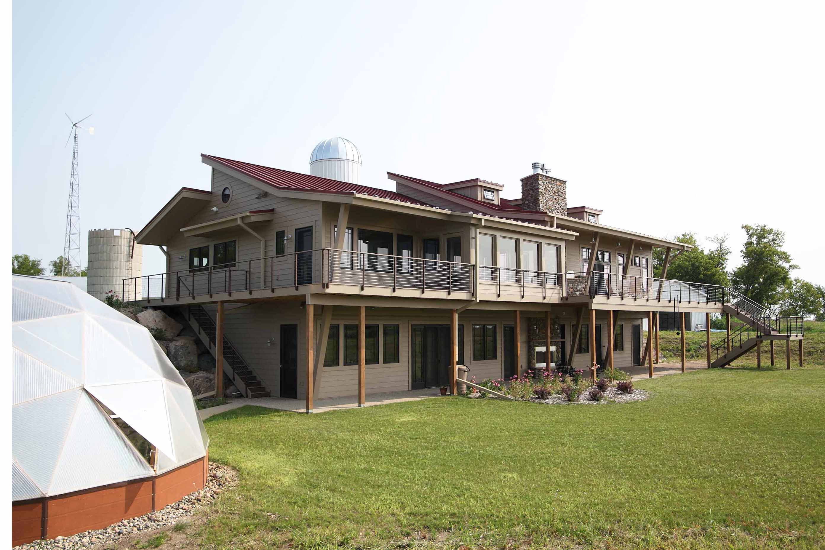 明尼苏达州北部现代农场风格退休宅-0