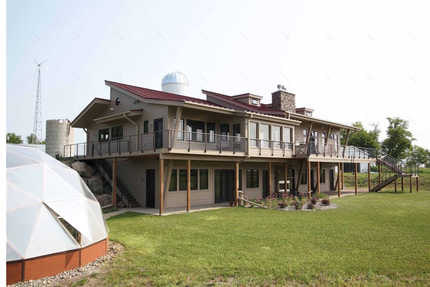 明尼苏达州北部现代农场风格退休宅-0