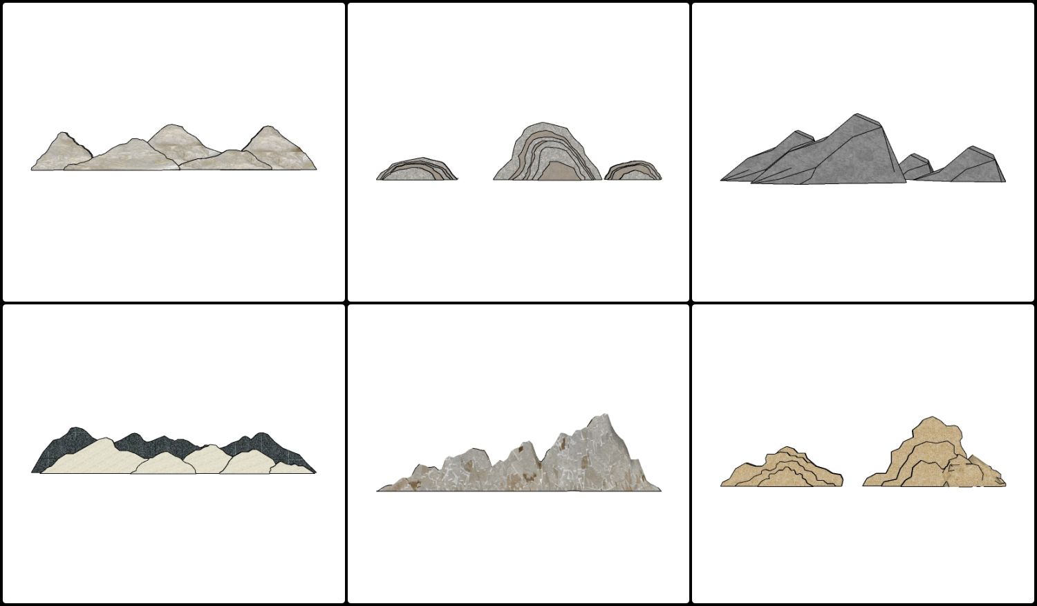 免费Sketchup亚洲围栏模型下载-1