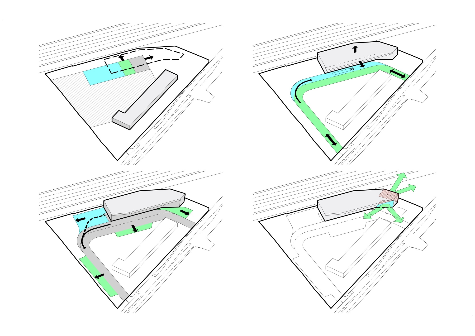 高速公路旁的透明办公建筑-26