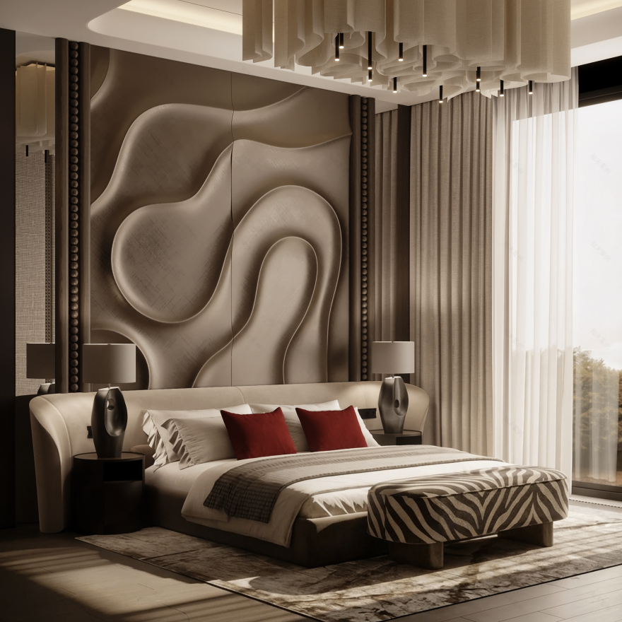 简约卧室丨俄罗斯莫斯科-4