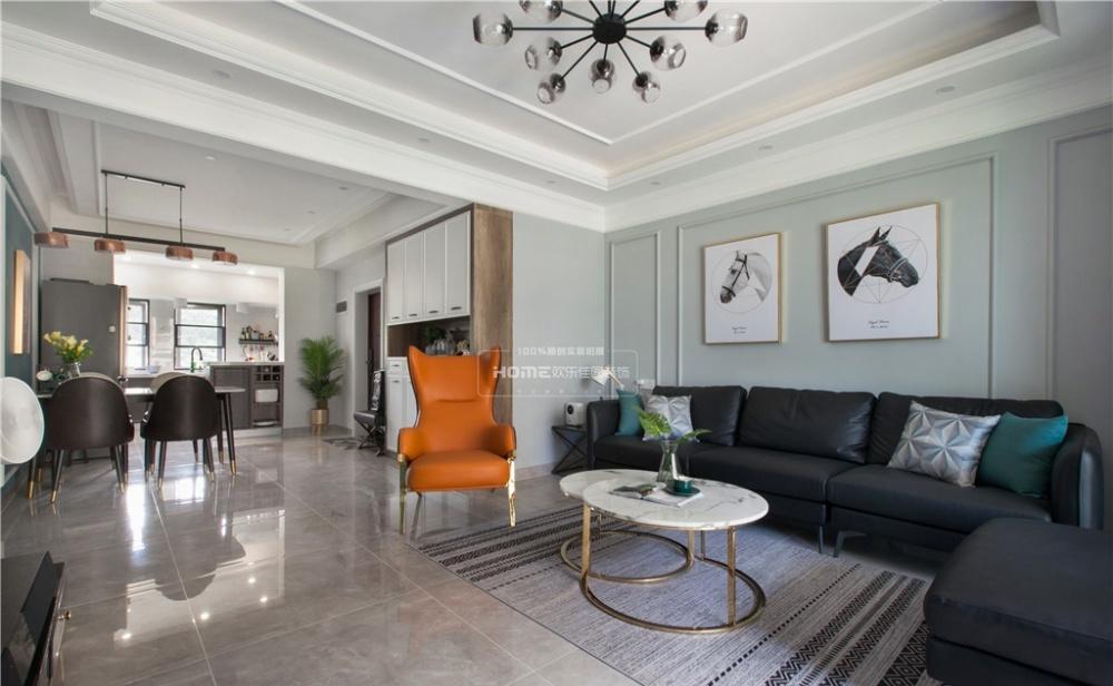 飞行员四室独居,蓝调轻奢尽享时尚生活-8