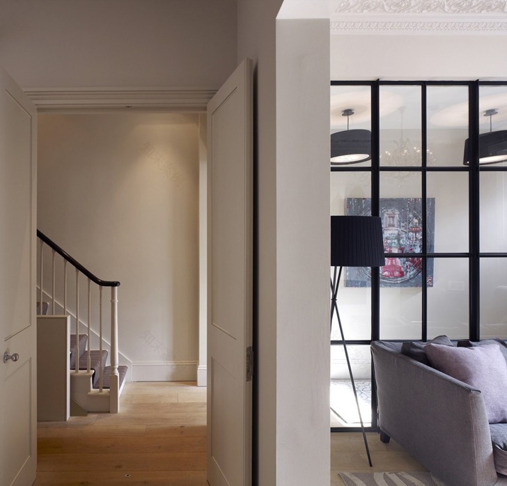 伦敦诺丁山现代家居,Stiff + Trevillion 打造全景采光空间-17