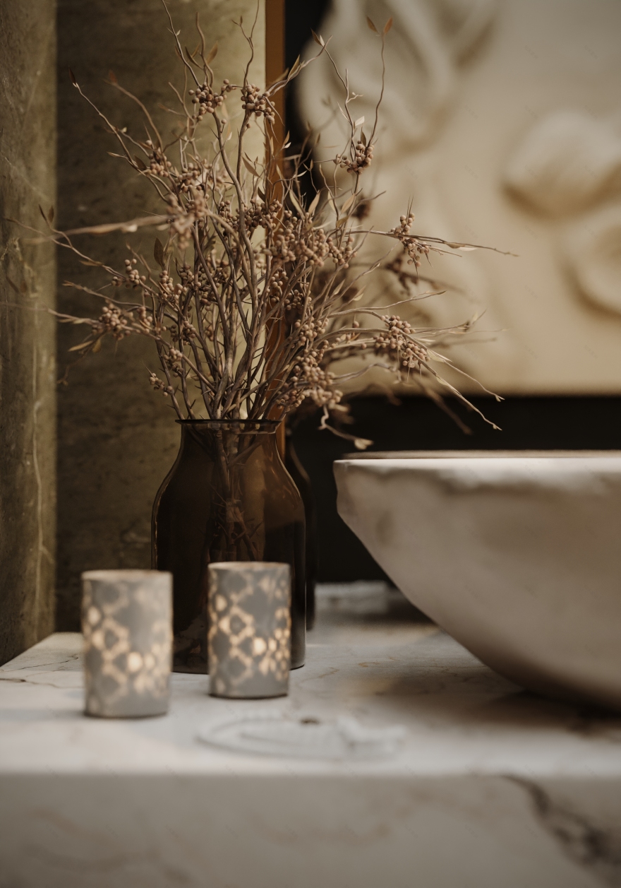 化妆间;洗手间(尤指女性用)丨Merna Refat-9