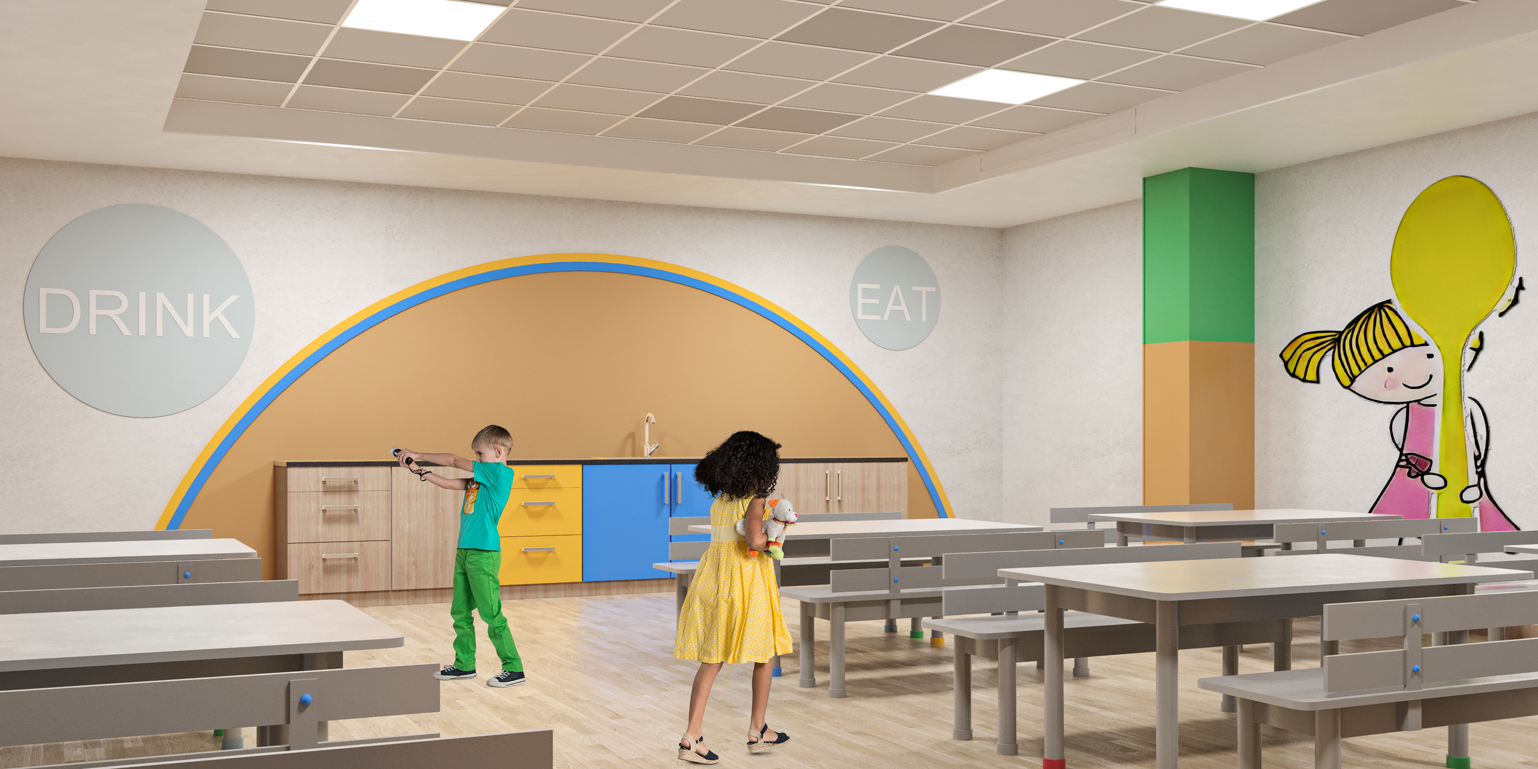 现代小学 学校室内设计丨沙特阿拉伯-45