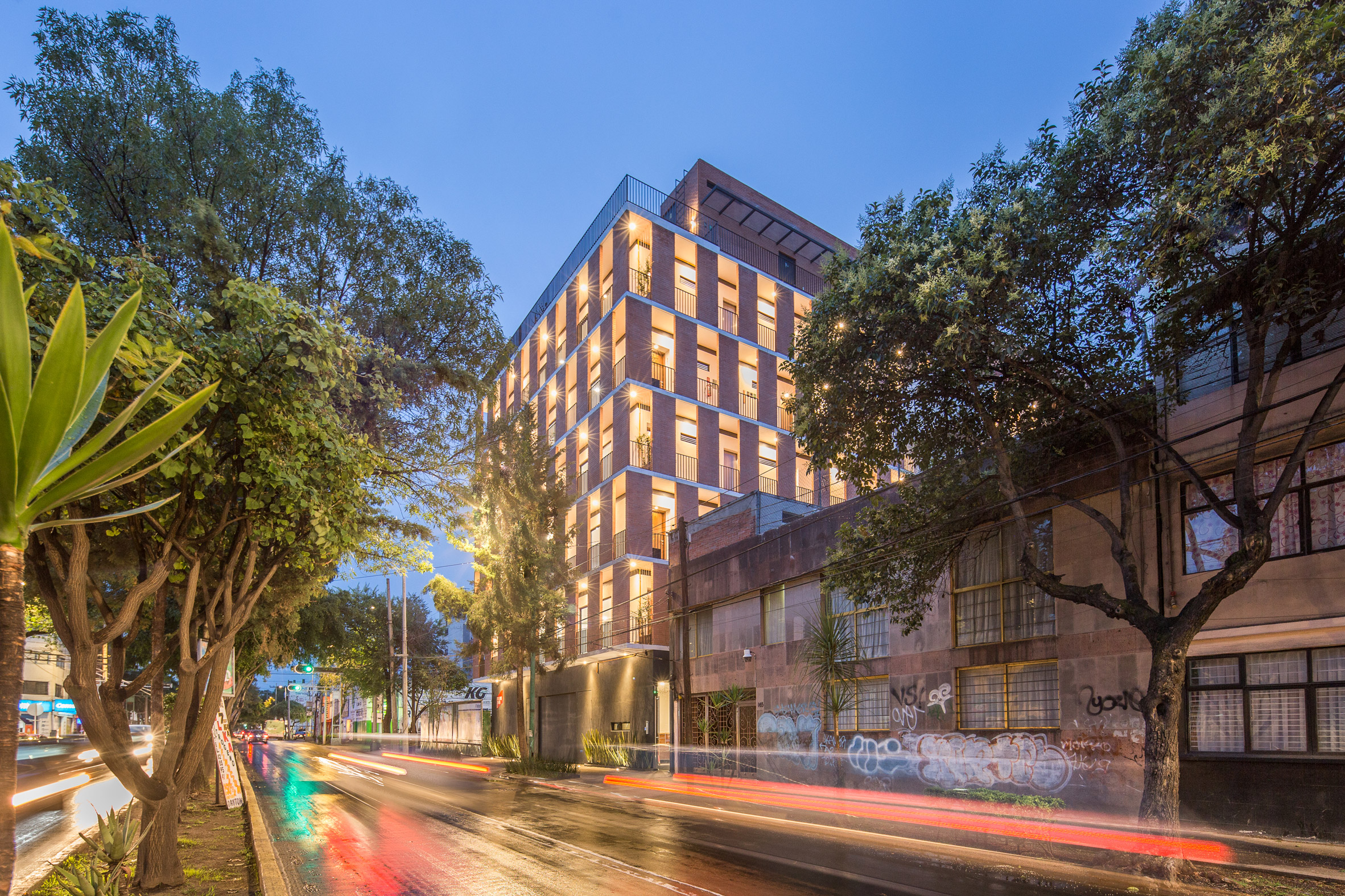 HGR Arquitectos uses orange bricks to build Mexico City apartment block-20
