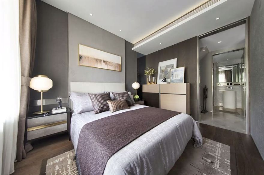 南京金地悦丰华样板间 | 卧室设计新思路-12