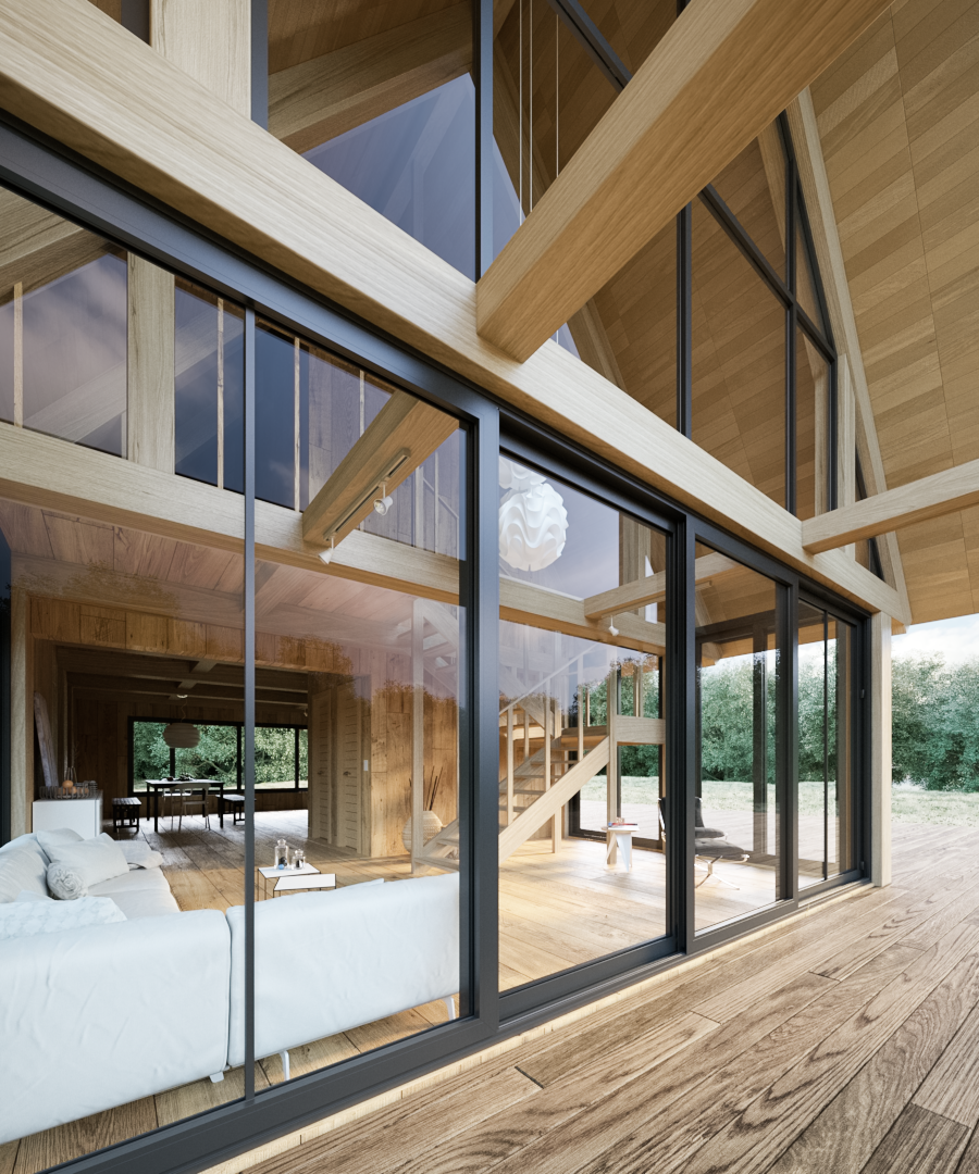 光与形完美结合的木屋设计-7