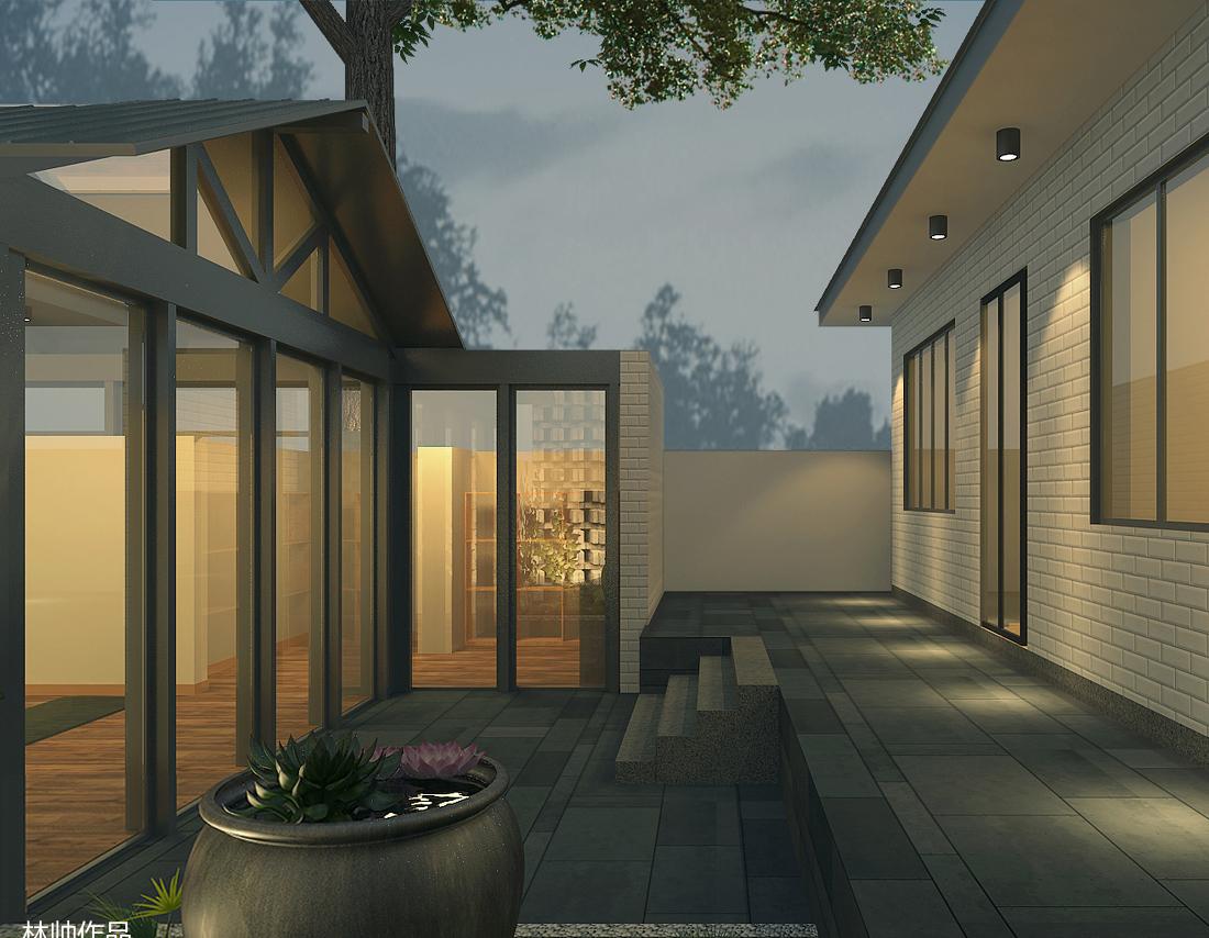 北戴河瑜伽小院——林设计师打造自然禅意空间-24