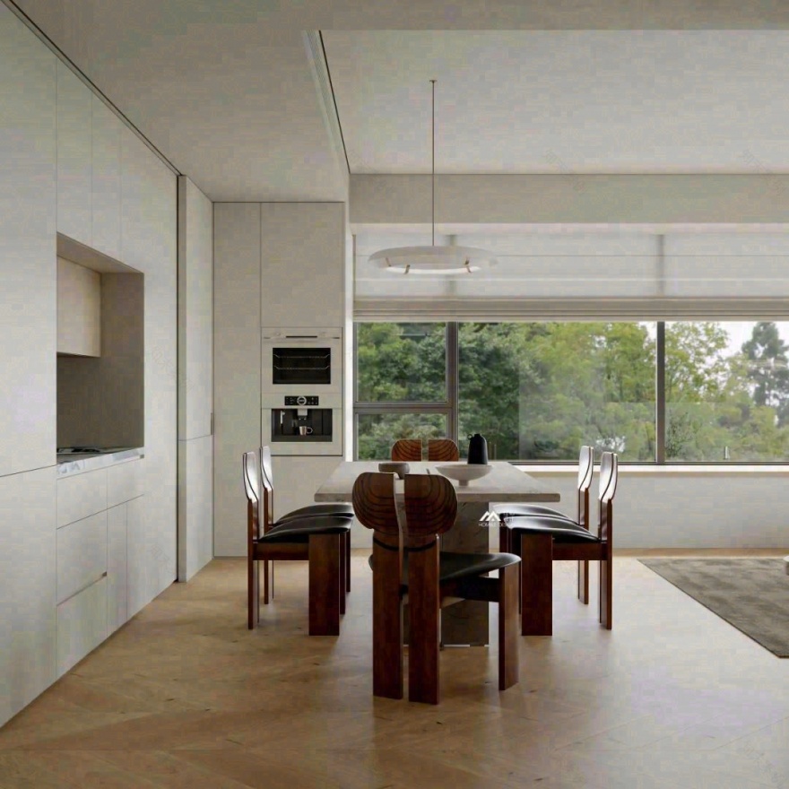 极简大平层设计丨HOMBLE 红柏设计-25