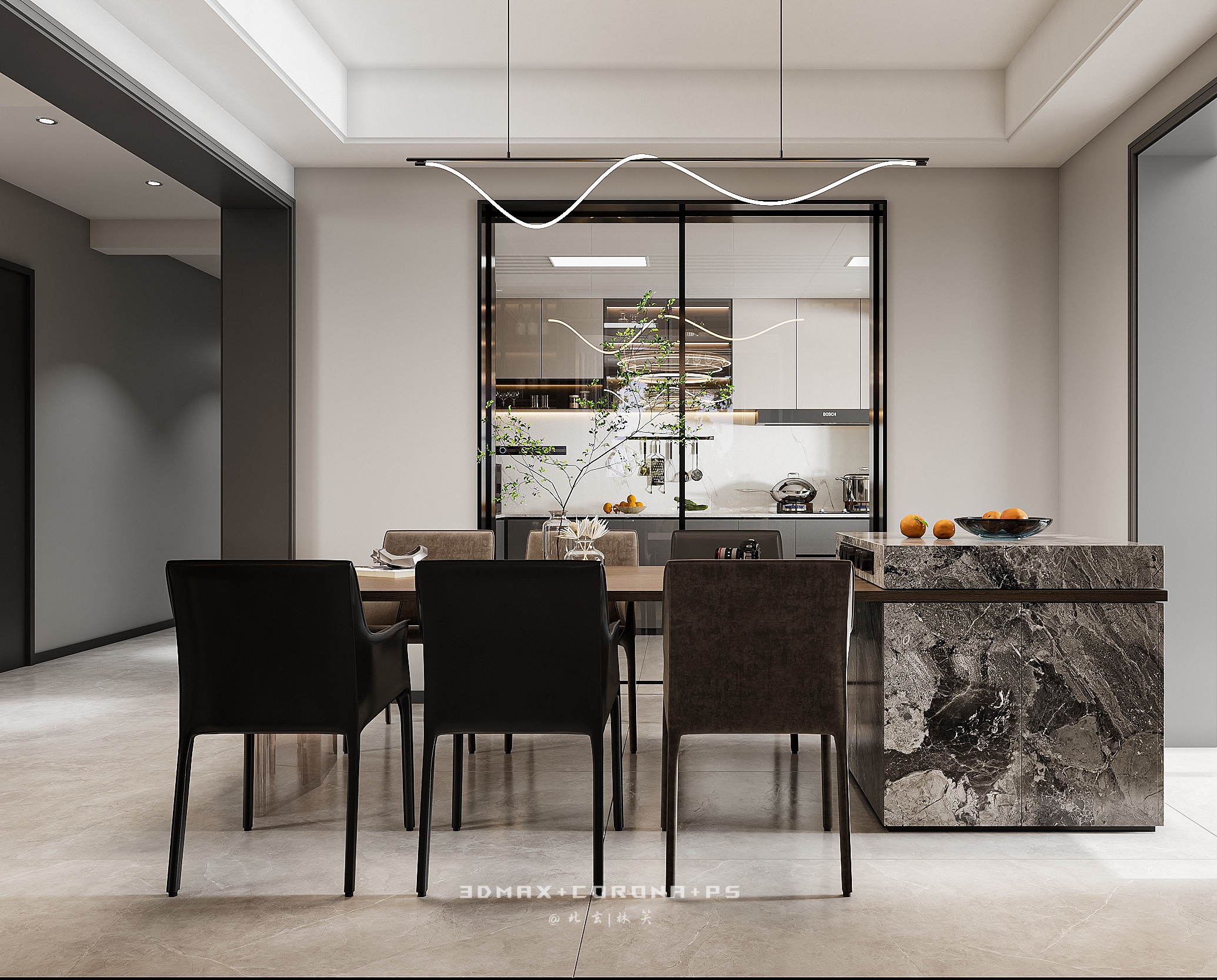 以简驭繁，勾勒现代墅居的高级质感-8