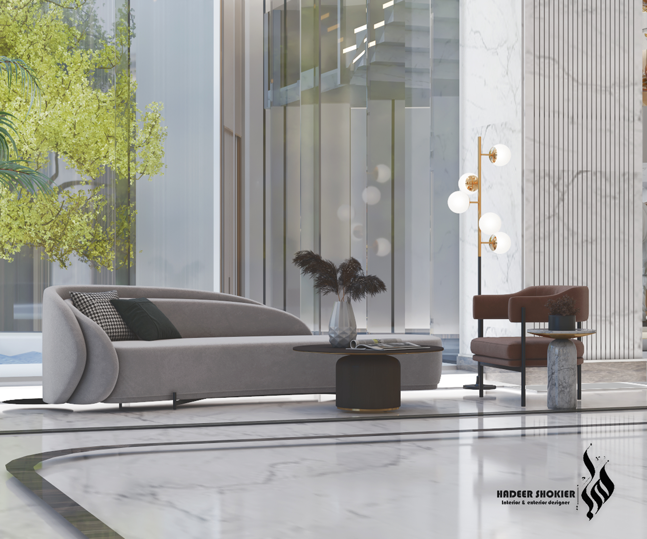 酒店前台设计丨Hadeer Essam Shokier-9