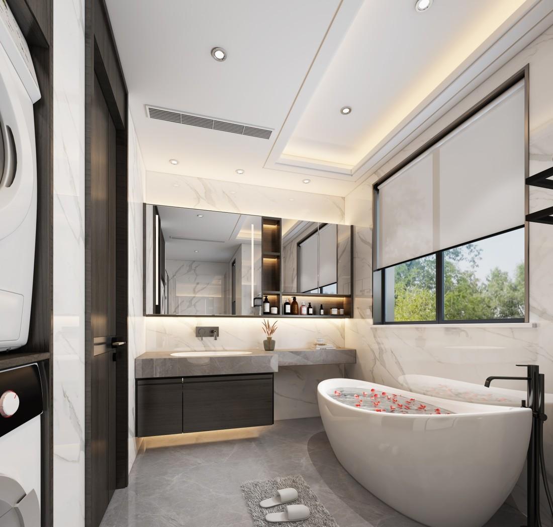 现代中式铜雀台地下室-9