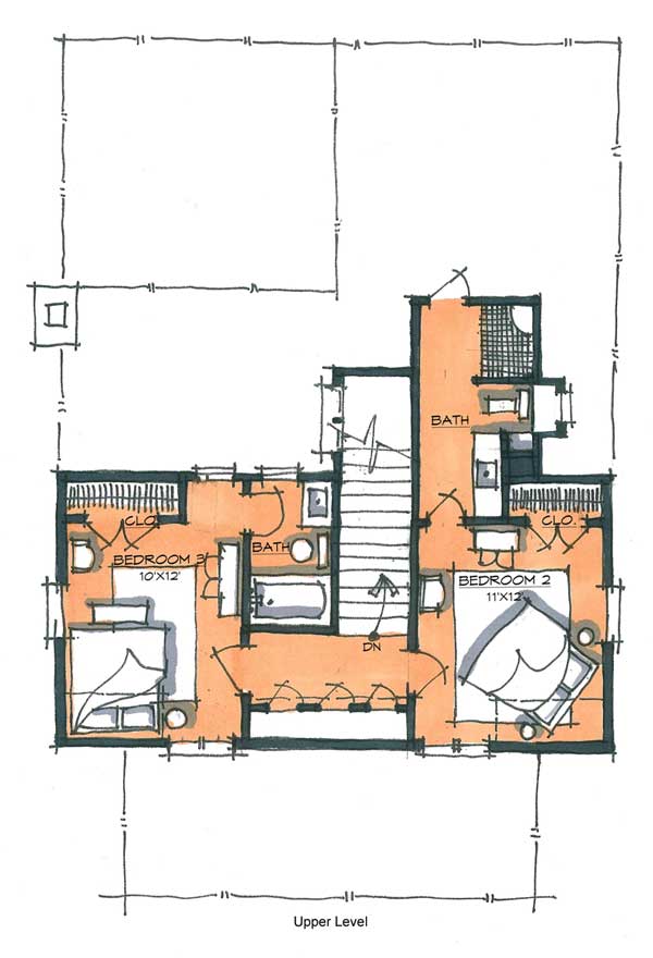 Plan of the Week: The Bear Paw | Natural Element Homes-5