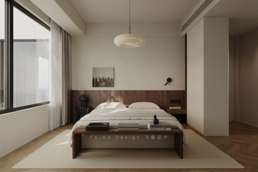 合肥150㎡中古风婚房设计丨中国合肥丨安徽飞墨设计组-30